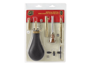 Rifle & Pistol Percussion Starter Kit Black Flask 