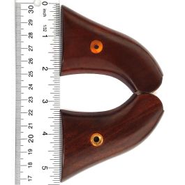 1858 Stainless Grip Set Walnut (Includes #43,44,45,46) (Part will require fitting)