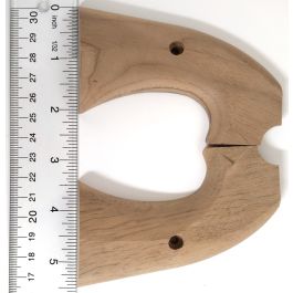 Bisley Two-Piece Rough Grip Set Walnut (Includes #45,46) (Part will require fitting)